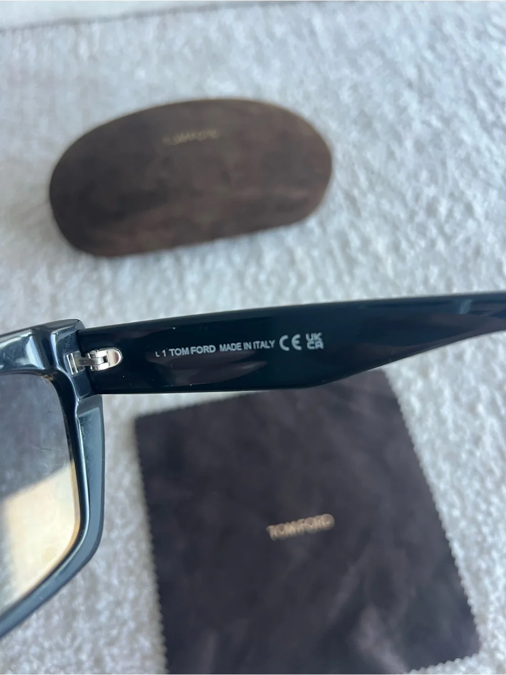 Tom Ford Wyatt Black Cat-Eye Sunglasses with Gradient Gray Lenses